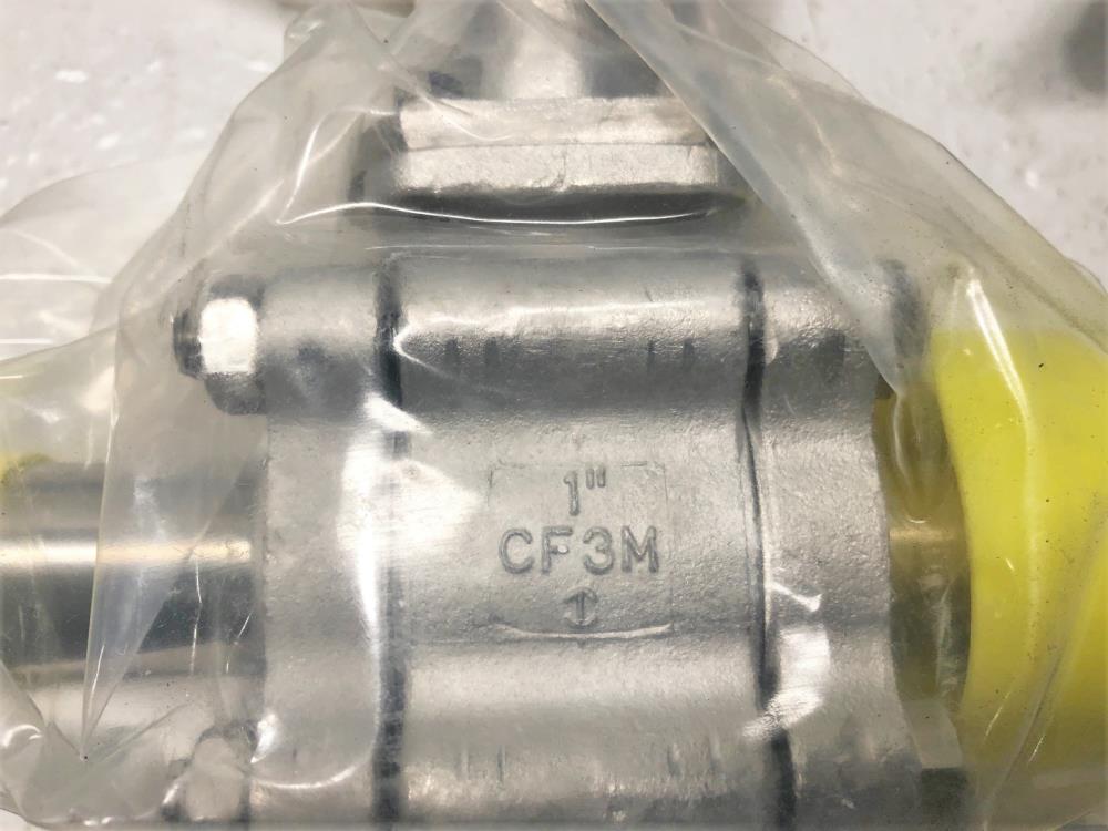 Lot of (2) Habonim 1" Clamp x 1" Weld Sanitary Ball Valve, Extended, Stainless